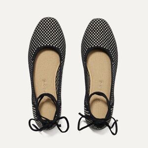 Rothy’s Square Wrap Flats - Black 10.5